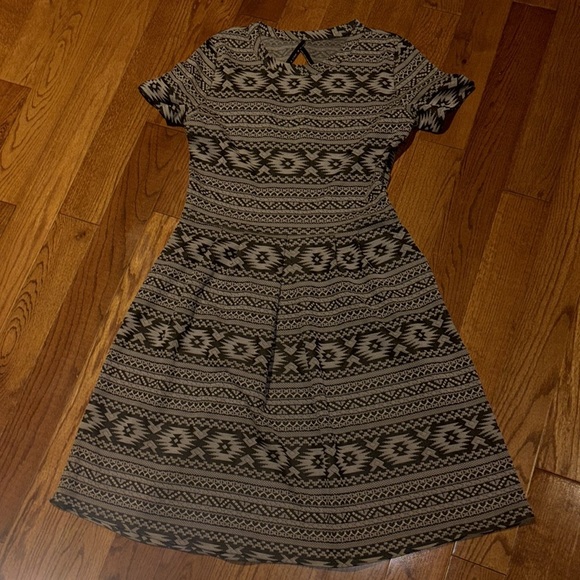 Vintage style Jacquard Tribal fit and flare mini dresss Sz small - Picture 4 of 16